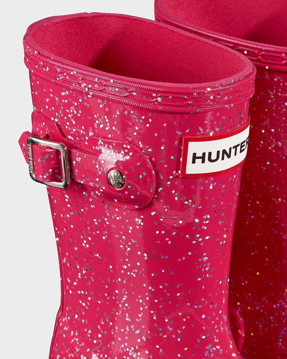 Hunter Yağmur Çizmesi Çocuk Pembe - Original Little Giant Glitter - Türkiye QT5234086